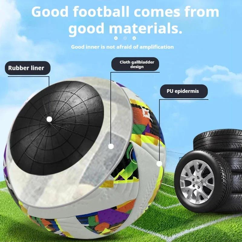 Standard Size 5 Soccer Ball Match Training Campus Football Wear Resistant New PU Soccer Ball Elastic Football Team Sports