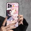 Popular Anime Girl Anime Black Soft Silicone Phone Case For Iphone17 Air 16 15 14 13 12 11 Mini Pro Max Plus