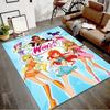 Winx Club Printed Area Rug Carpet for Bedroom Living Room Home Decor Rugs Mat Non Slip Mat Rug for Bedside