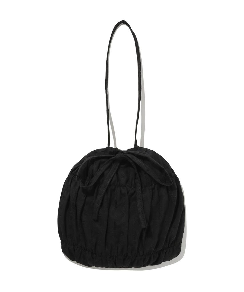 Covernat Woman Clover Heart Lace Mini Tote Bag Black