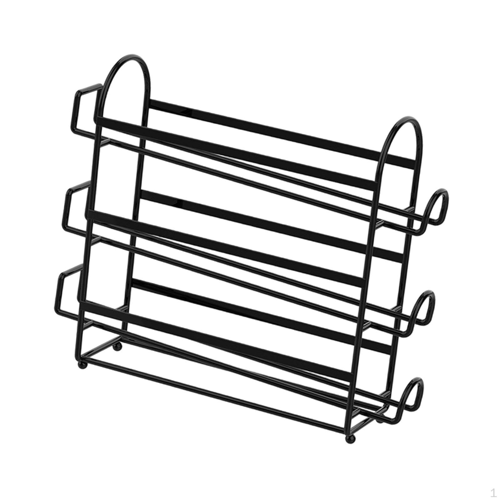 Metal Egg Tray Automatically Rolling Fridge Container Keep Tidy Storage Organizer for black 3 layer 1980₽