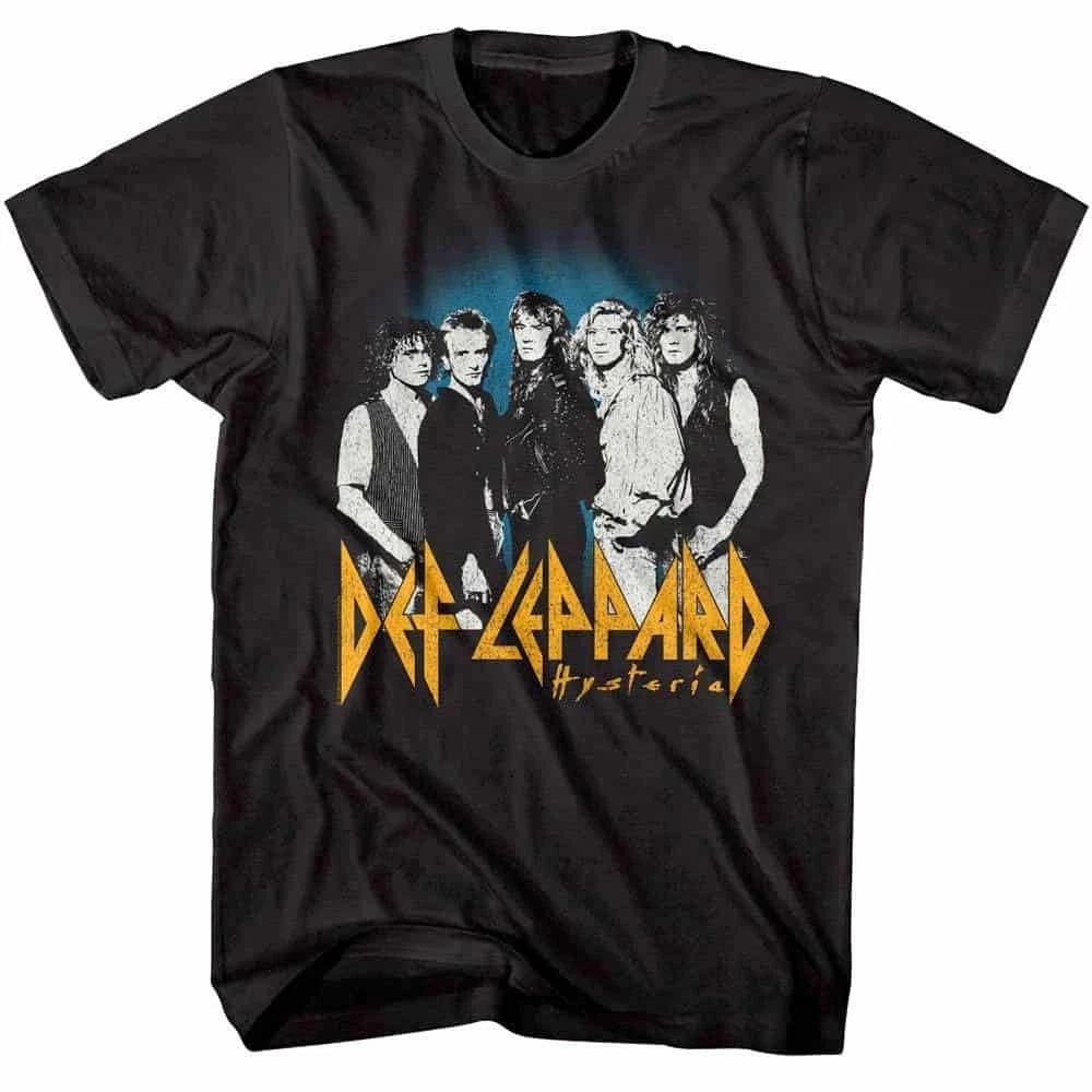 Def Leppard Hysteria Band Photo Men s T Shirt L