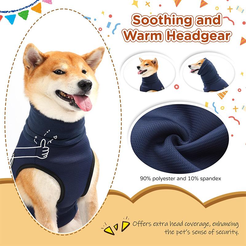 Dog Anxiety Vest And Coat, Vet Visits And Separation - Keep Pet Calm, Dog Jacket For Thunder, Fireworks, Anti Anxiety Vest