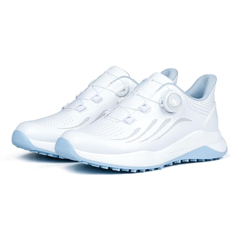 

Women s Low Top Breathable Golf Shoes with Rotary Buckle - White, Casual & Fashionable, Spike-Free Size 38 синій/білий