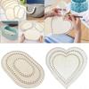 2026 Natural Wooden Basket Bottoms Hollow Crochet Wood Base for Bag Weaving Craft Supplies Making Tool