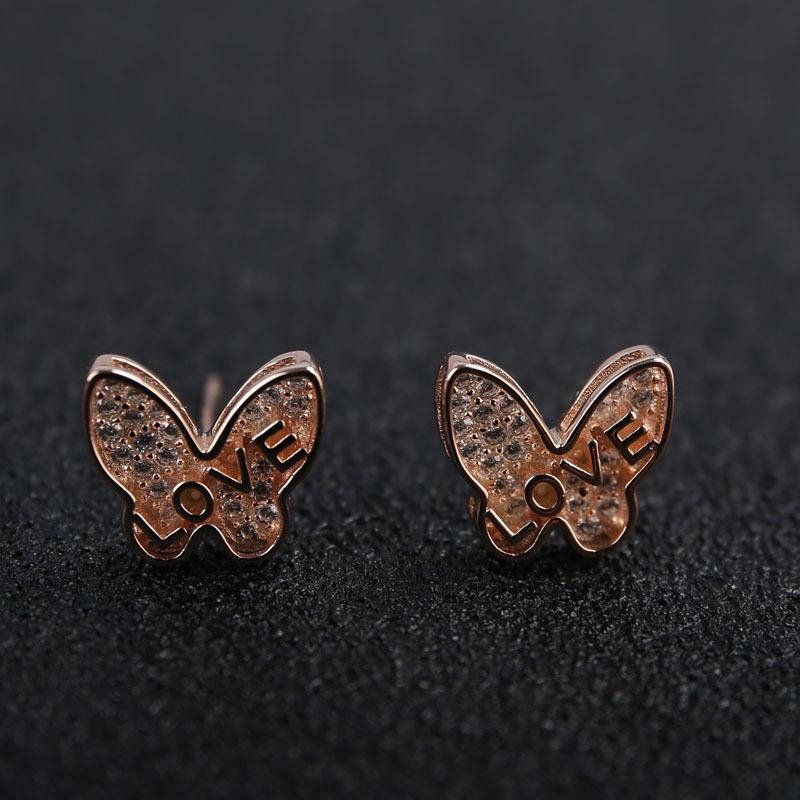 Earrings for Women Niche Ins Design Butterfly Earrings New Trendy Autumn and Winter Earrings Exquisite and High-end