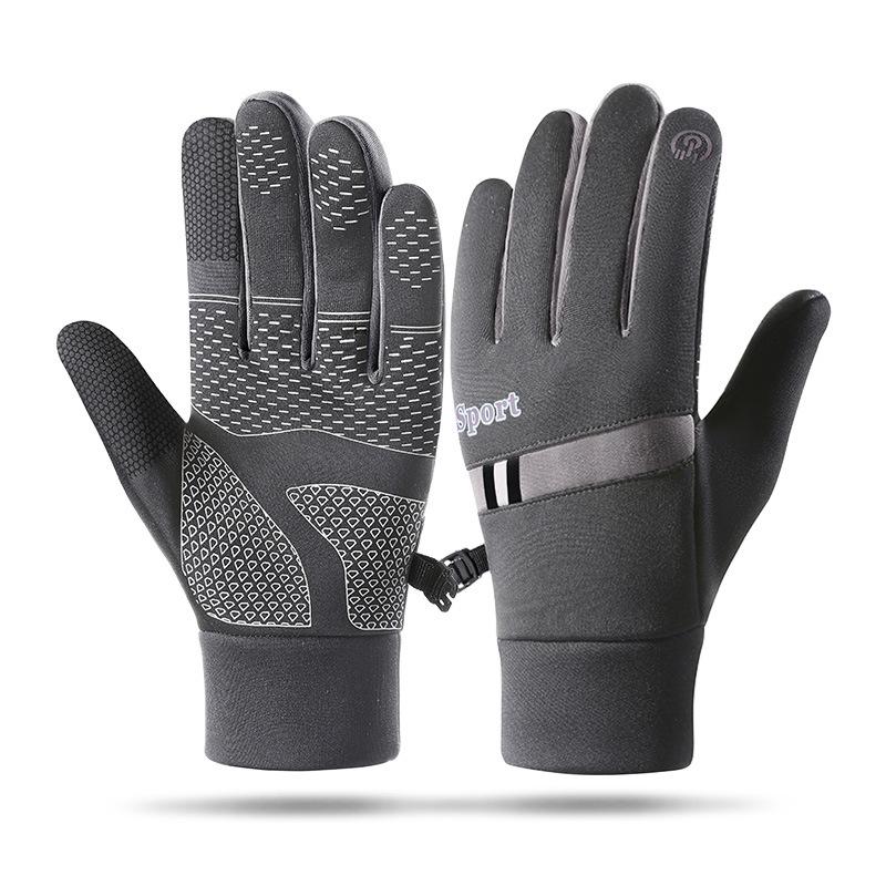 Warm Fleece Lined Gloves For Men And Women Outdoor Cycling Windproof Waterproof Touchscreen Skiing Gloves
