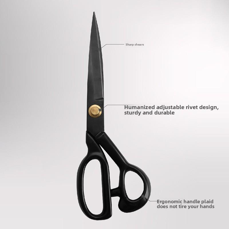 Multifunctional Household Manganese Steel Tailor Scissors, Large and Thick