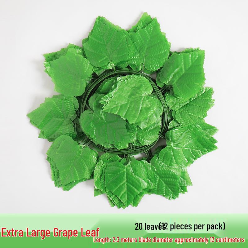 Rattan Vine Decorative Fake Leaves for Ceiling and Pipe Covering