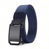 Alloy Automatic Buckle Elastic Canvas Fashionable and Versatile Tactical Belt Men's Jeans Belt