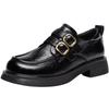 ZHR Women's Block Heel British Style Loafers