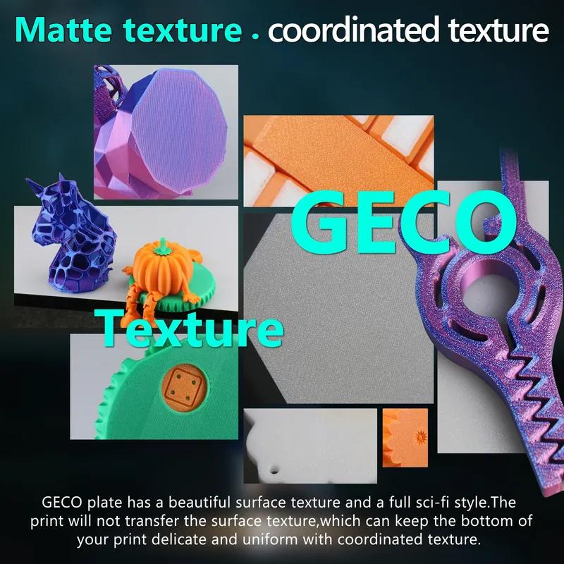 GECO Platte Pla Kaltbauplatte Für X1C P1S P2S A1 Kobra S1 K1c Ender 3 Se K1 Max Kein Verstopfen Federstahl Super Haftung