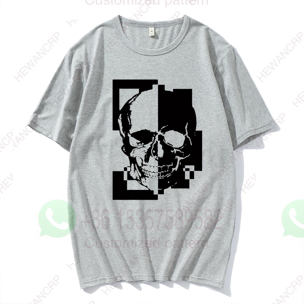 Lustiger Grafikdruck Herren T-Shirt Baumwoll-T-Shirts Rundhals kurzärmelig Tee Tops Herren Unisex lässig Übergroß Streetwear T-Shirts