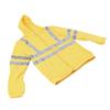Herren Warnschutz-Sweatshirt Hohe Sichtbarkeit Reflektierende Streifen Reißverschluss Fleece Winddicht Hi Vis Sicherheitsjacke Gelb XL