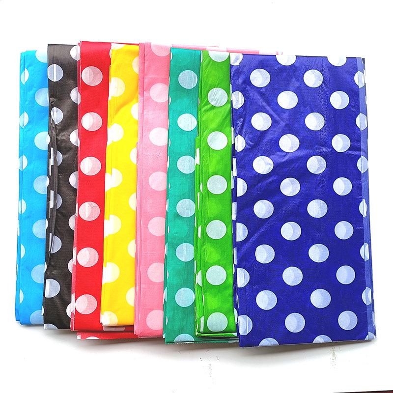 Disposable Polka Dot Tablecloth for Birthday Party - Rectangular PE Plastic