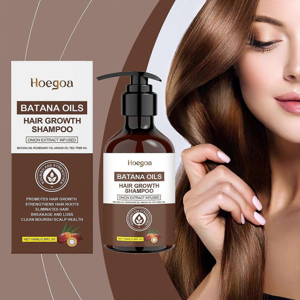 Limited time!!Hoegoa Batana Oil Shampoo Moisturizes The Scalp, Softens It, Controls Oil, Makes It Fluffy And Leaves A Long-Lasting Fragrance. It Is A 