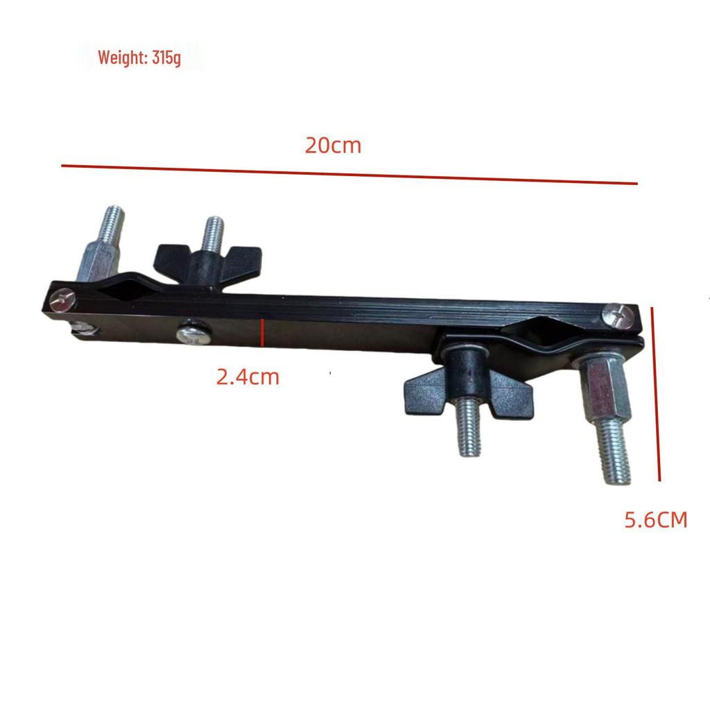 Universal Black Metal Drum Rack with Multi-Directional Expansion Clamp