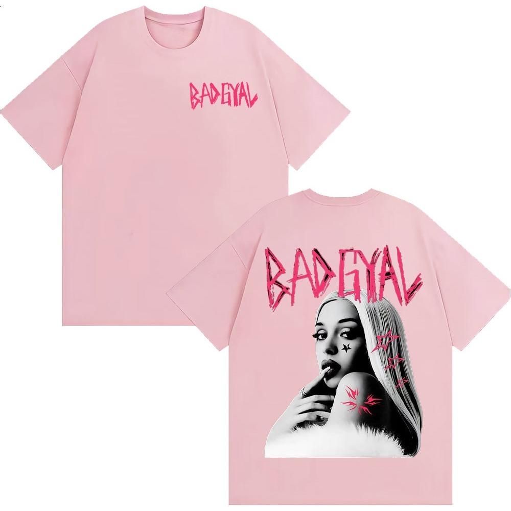 Zangeres Bad Gyal Album Grafisch T-shirt Heren Dames Katoen Y2K Kleding Ademend Rond Hals Korte Mouw Top