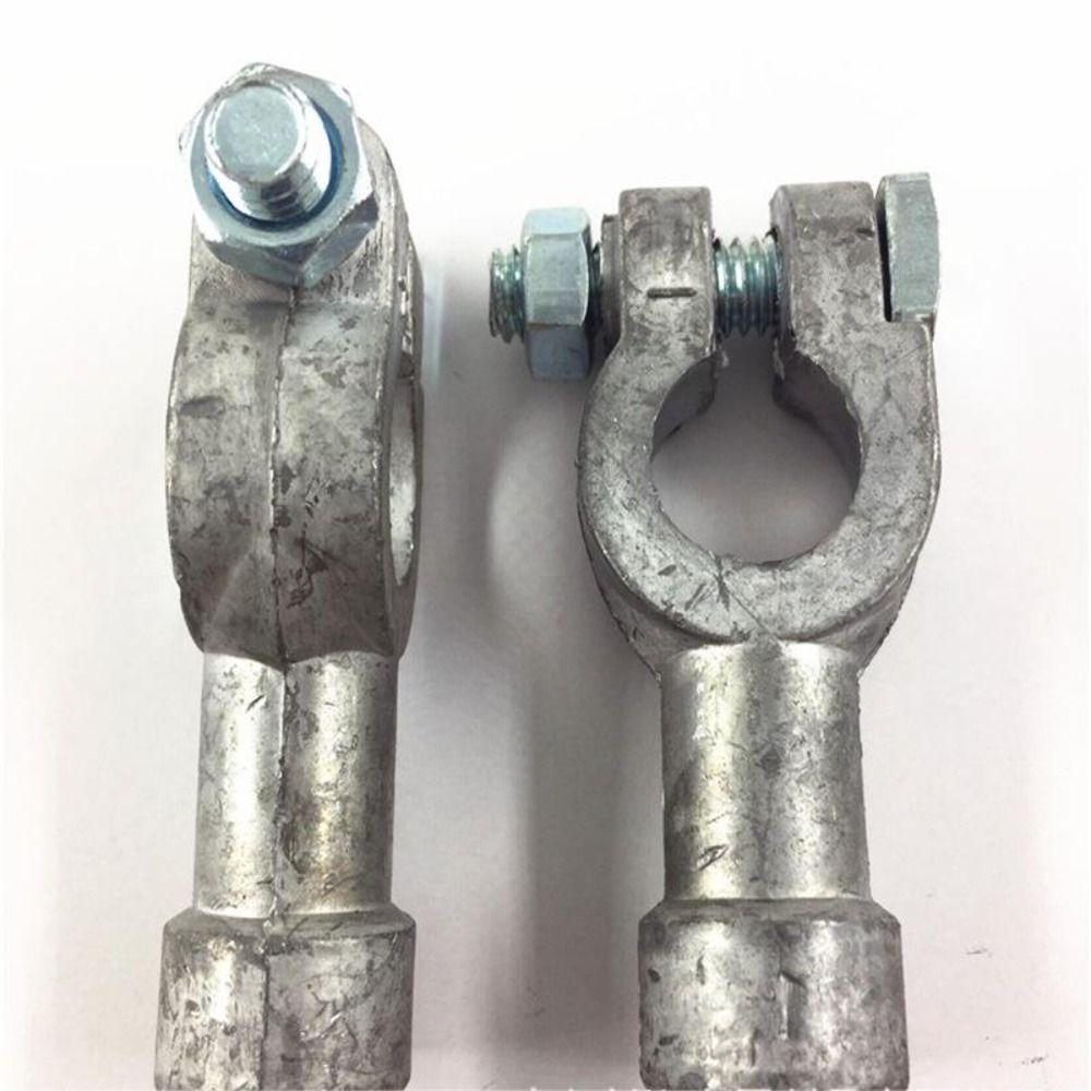 1Pair Lead Battery Post Adapter Silver Side Post To Top Post Battery Adapter Nuts  For Car