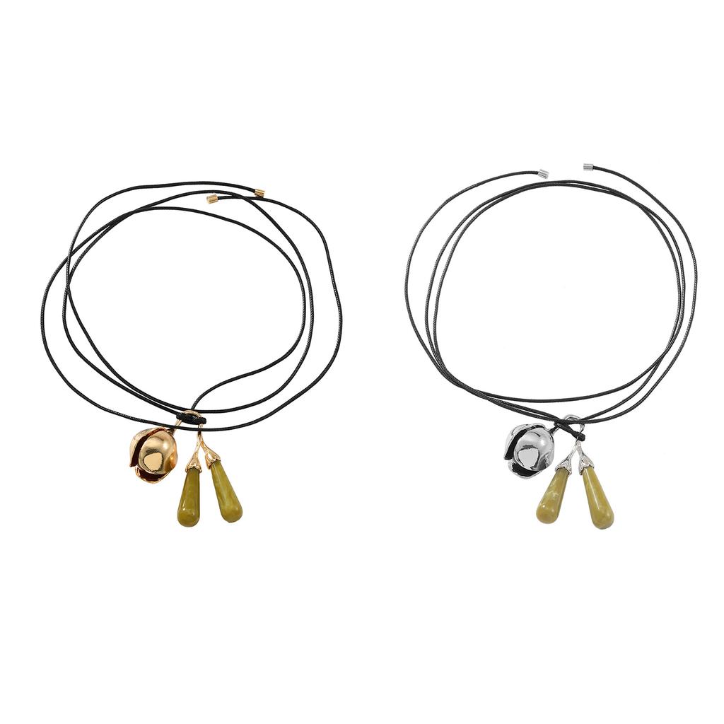 Fashion Bell Pendant Necklace with Adjustable Lanyard Pendant Necklace Perfect for Expressing Individuality Daily Life