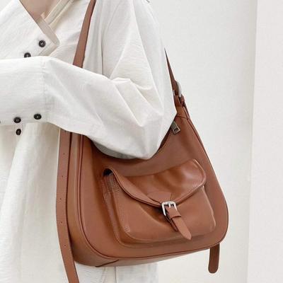Mode Leder Satteltasche Achsel Damen Tasche Große Kapazität Schultertasche Fabrik Handtasche Kleine Tragetasche