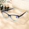 Anti Blue Light Eyeglasses Vintage Cat Eye Pc Clear Lens Presbyopia Glasses Fashion Progressive Color Reading Glasses for Women