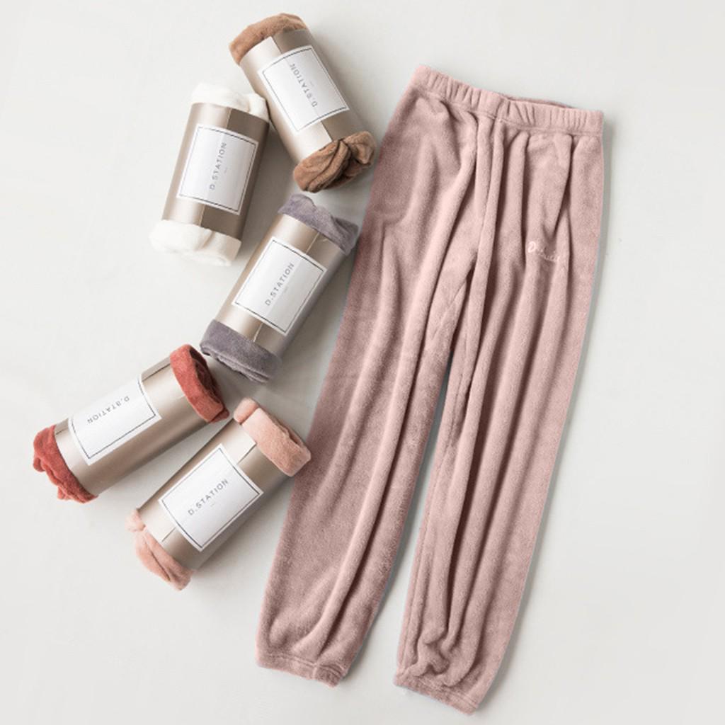 Women's Fashion Coral Velvet Household Trousers Comfortable Pants