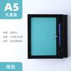 A5 Student Diary Faux Leather Magnetic Buckle Blue Multi-Color Storage Notebook Business Notepad Wireless Perfect Binding Solid