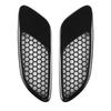 2PCS Engine Hood Vent Louvers Air Scoop Bonnet Vent Cover For BMW E90 E91 E92 E93 M3 Air Intake Cover Glossy Black
