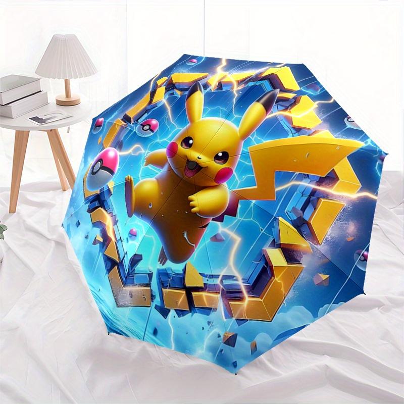 

1pc Pikachu Lightning Bolt Umbrella: Automatic Opening & Closing, Portable Folding Design, 8-Bone Iron Frame, Outdoor, for Fans, Travelers, Daily