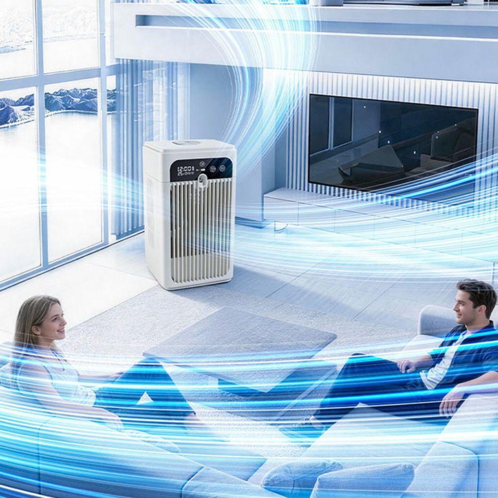 Safety Lock Silent Spray Fan Intelligent Timing Mini Air Cooler Portable Air Conditioner  Bedroom