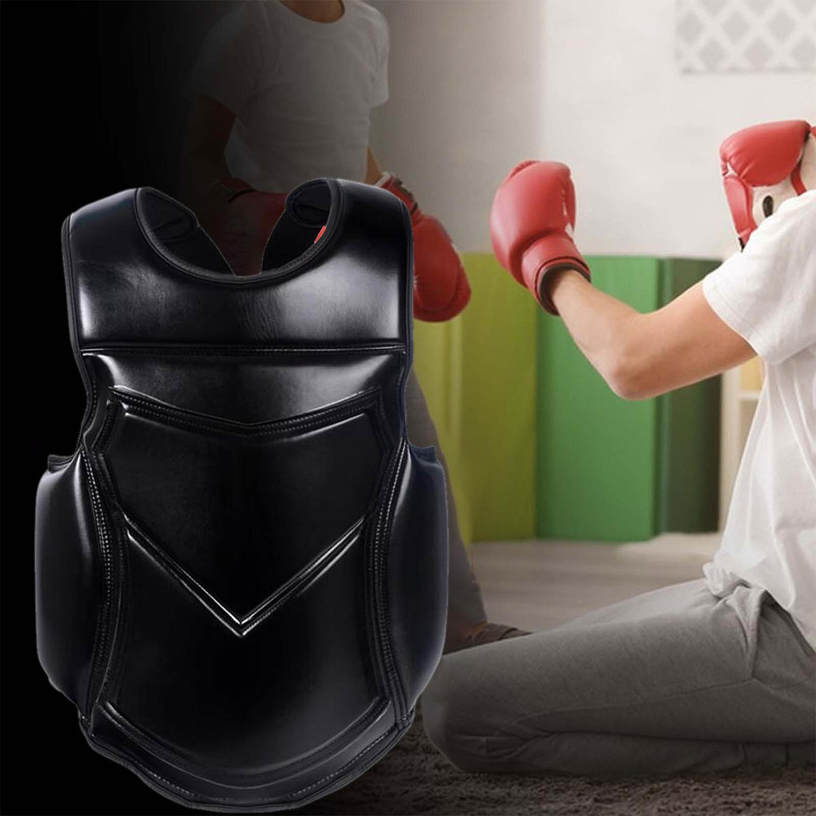 

Каратэ Защитный щиток для груди, бокса, защитный жилет для спарринга, тренировок по саньда S