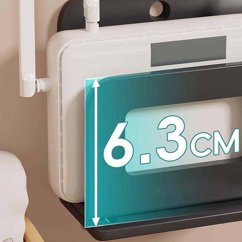 1 ks Nastavitelný Malý Držák na Zeď pro Router, Modem, TV Box a Další Přehrávače Médií