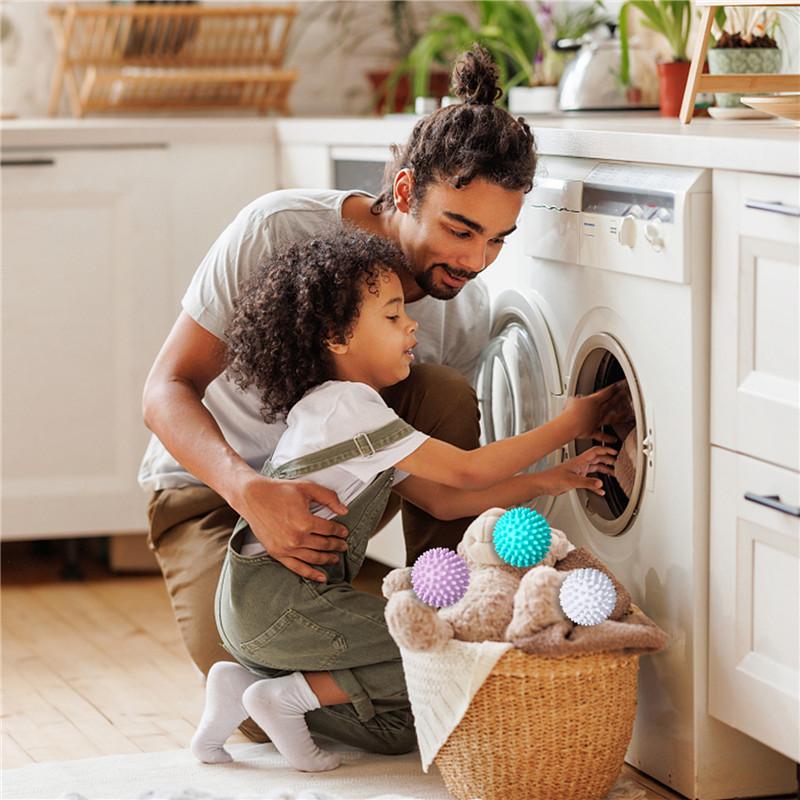 1/2/3pcs Magic Laundry Ball Reusable PVC Solid Cleaning Ball Household Cleaning Washing Machine Clothes Softener Cleaning Tools