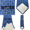 Used HERMES Tie Toyota Limited Edition Silk Blue Gold Business