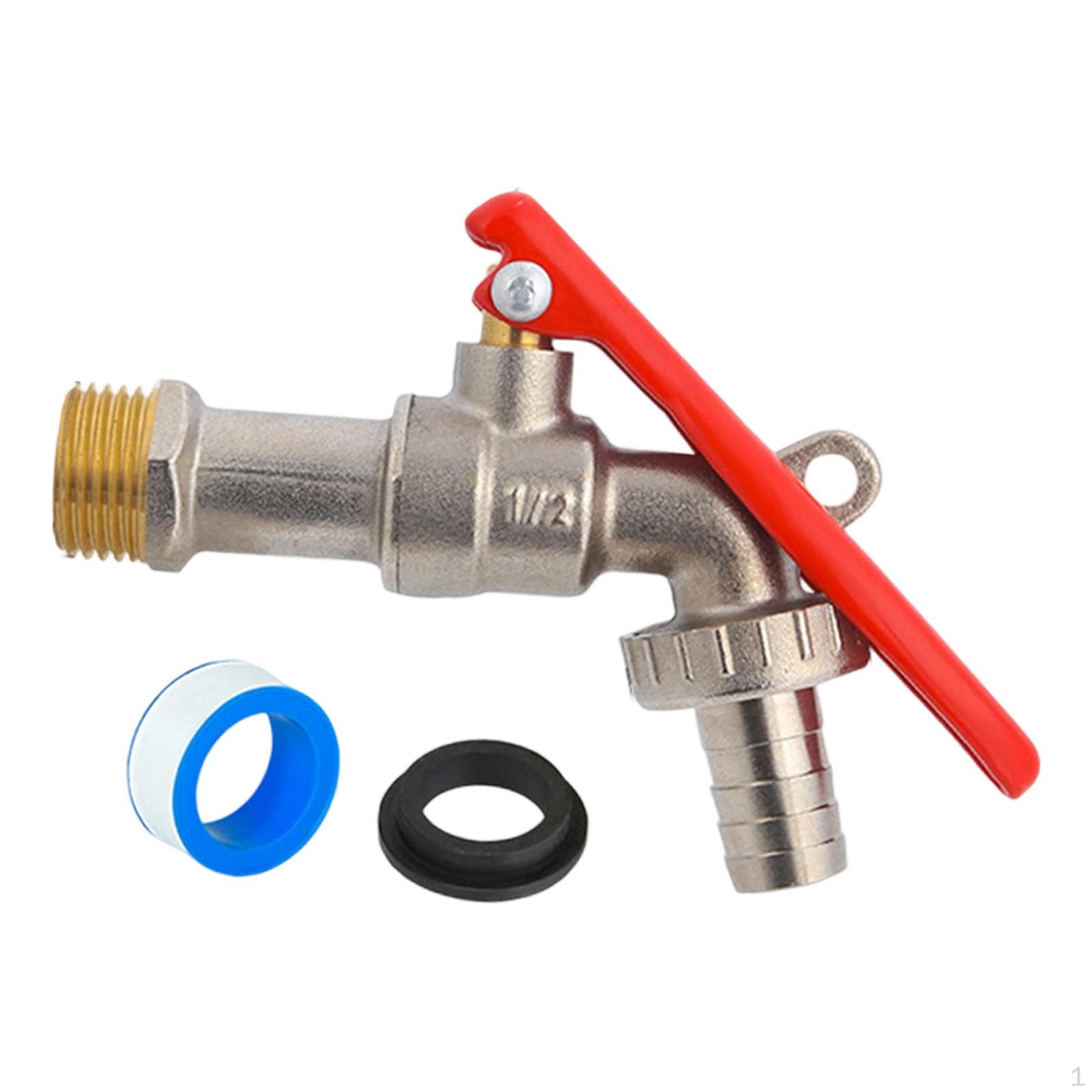 

Lockable Water Faucet Outdoor Brass Garden Replacement for Lawn Garage Home Pagoda 20mm