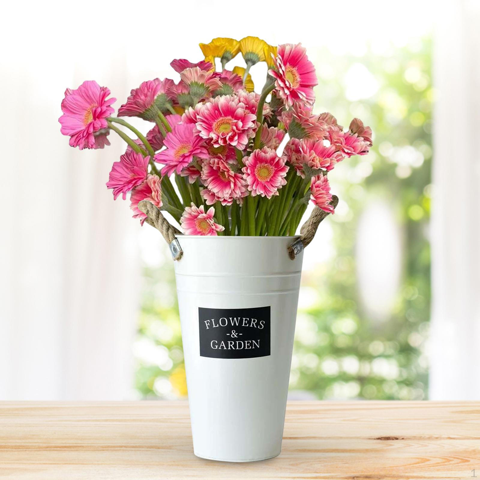 

Цветочный горшок для фермерского дома, цветочный контейнер, многоцелевой пасторальный горшок, ведро для свадьбы Height 40cm