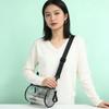 Transparent Laser Crossbody Bag For Women Cylindrical Fashion Mini Shoulder Messenger Bag PVC Jelly Small Tote Bag