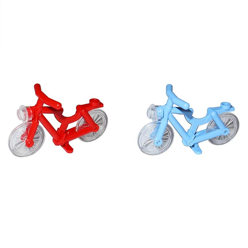 Non-Toxic Building Block Moc Bricks Chrome Bike Bicycle Scooter Model Little Sheep Motorcycle City Traffic Bicycle Motor Vehicle Car