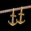 Stainless Steel Pirate Hook Fashion Viking Weapon Earrings Nordic Men Teen Odin Jewelry Stud Earrings Personality Christmas Gift