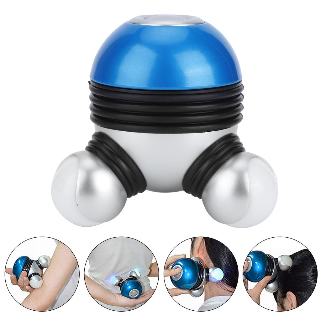 Mini Portable Hand Held Body Vibrating Massager with LED Light for Head Neck Legs
