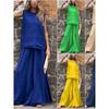 Solid-Color Vest and Wide-Leg Pants Set Loose Sleeveless Vest Pants Set