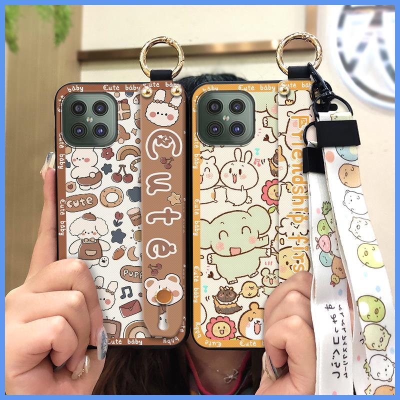 Anti-knock Shockproof Phone Case For Cubot C30 Lanyard Soft case Back Cover Kickstand Anti-dust Cute Phone Holder Ring