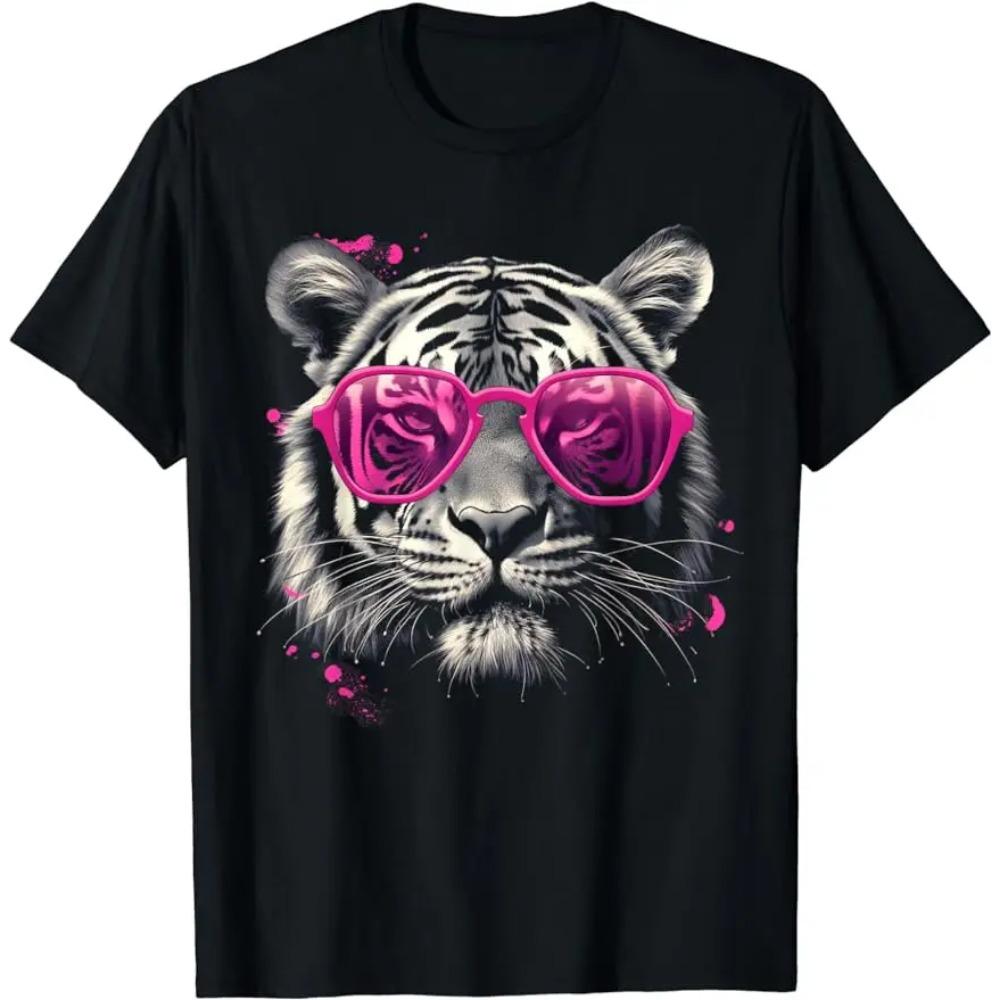 Tiger Face Wild Animal Cute Tiger Tee T-Shirt