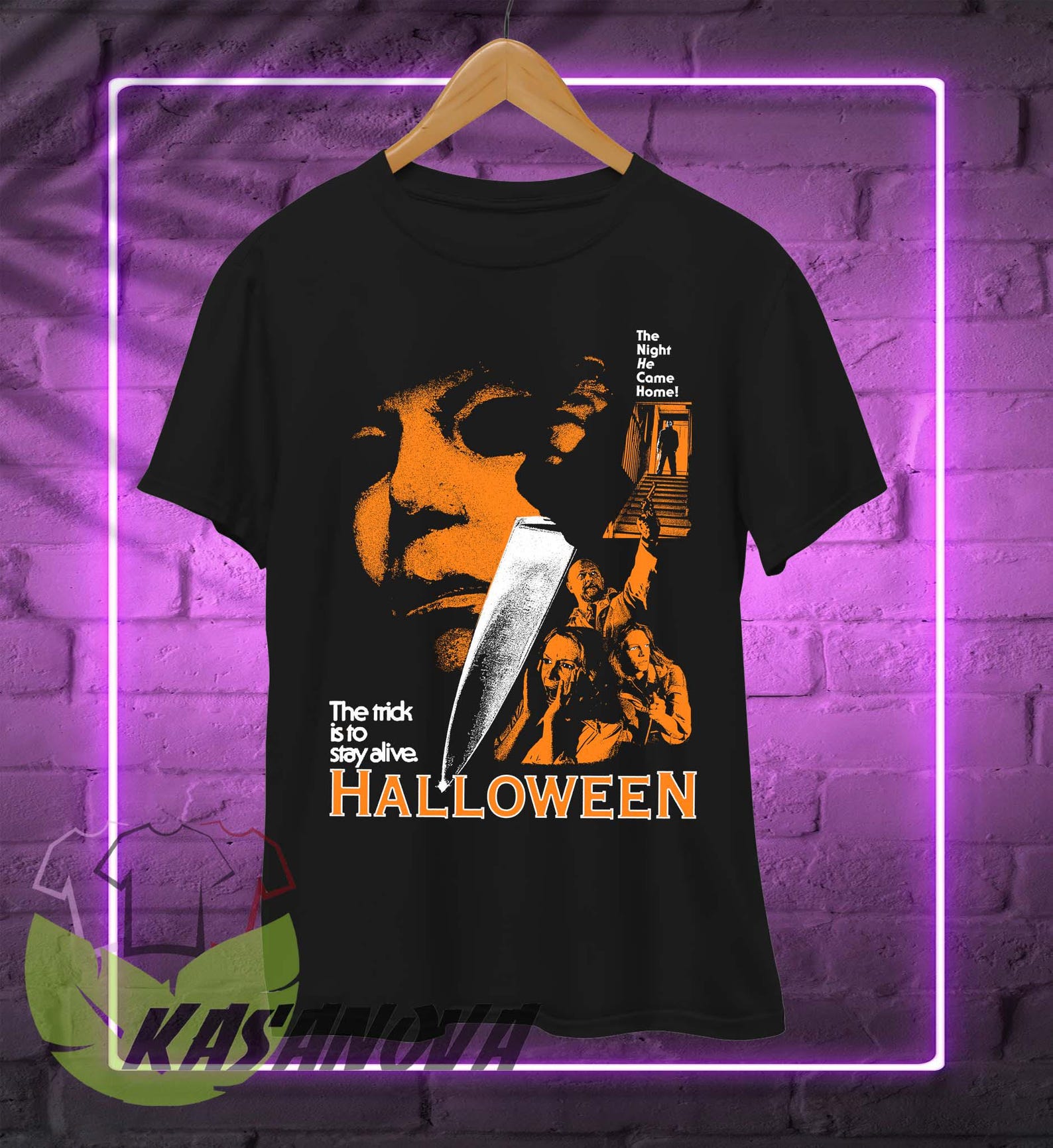 Halloween 1978 Michael Myers Movie T-Shirt | Vintage Horror Movie T-Shirt | John Carpenters Halloween Shirt | Unisex Horror Fan Apparel M