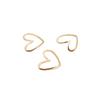 14K Gold-Filled Openwork Curved Heart DIY Jewelry Connecting Components 