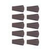 10Pcs Brown Door Stopper Set Convenient Practical Robust No Deformation Door Stop Wedge Kit for Home