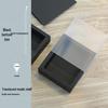 In Stock Black Cardstock Tea Flower Gift Box with Transparent Drawer Pull Kraft Paper Packaging
