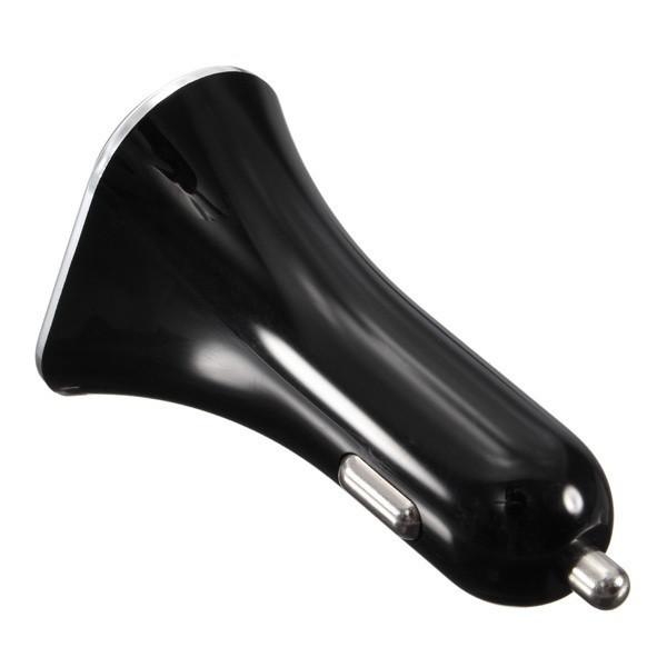 Premium 3 Port Car Charger Adapter With High-speed Usb Ports And Compact Design