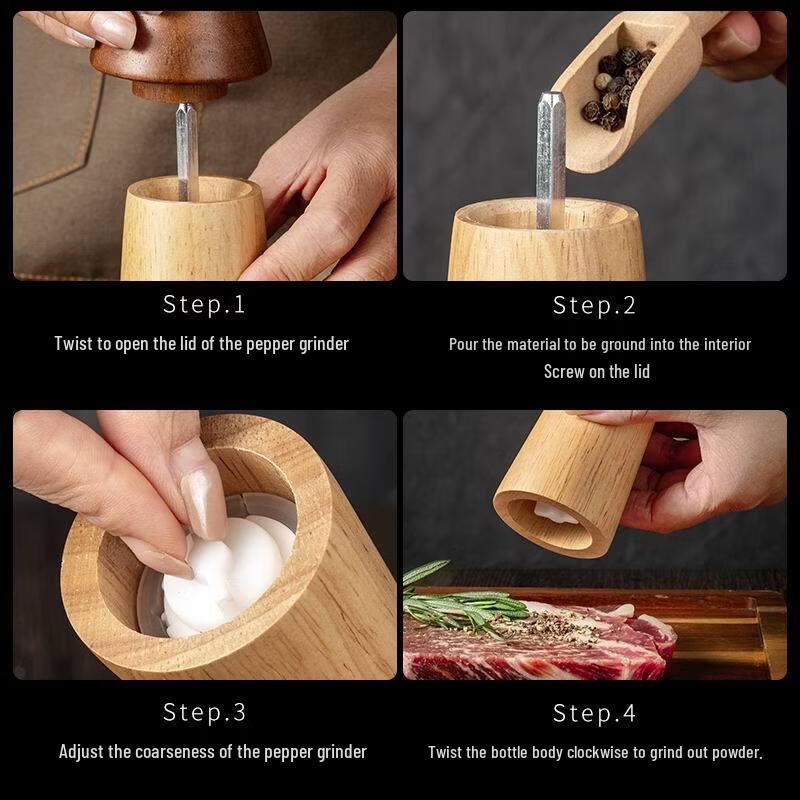 Abdo Wooden Pepper Grinder